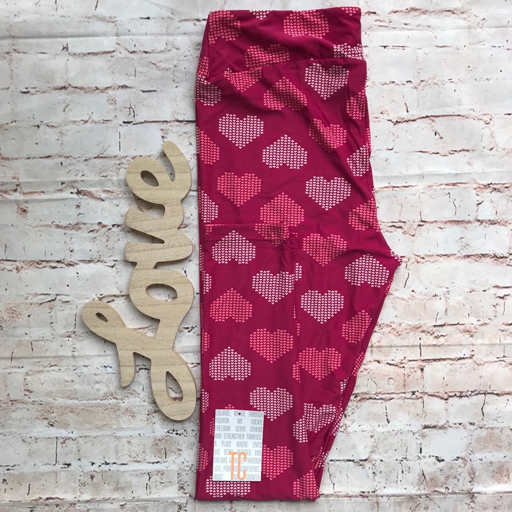 ❤️2 for $16❤️LuLaRoe Valentines Leggings Hearts TC